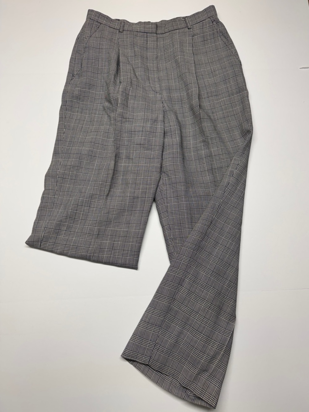 Lauren Ralph Lauren Tan/Black/Blue Plaid Women's Dress Pants Size 12